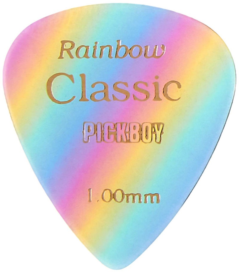 Pickboy Vintage Pick, Rainbow, Cellulose, 1.00mm, 10 picks - Image 1